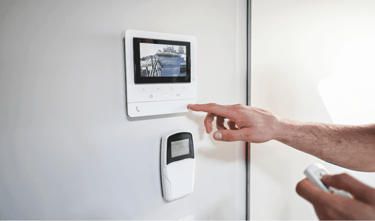 DIY home security system hardware package including sensors and keypad