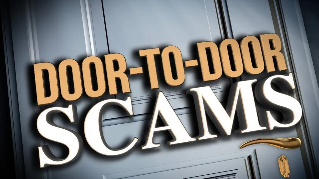 video surveillance and door to door scams