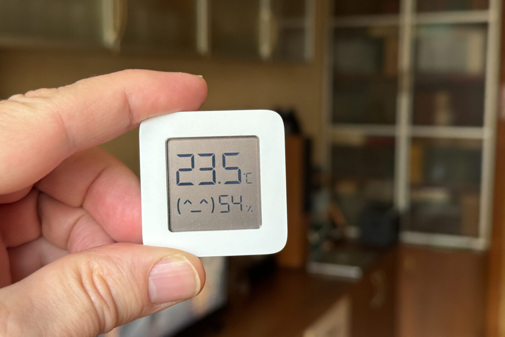 Indoor temperature and humidity reading device
